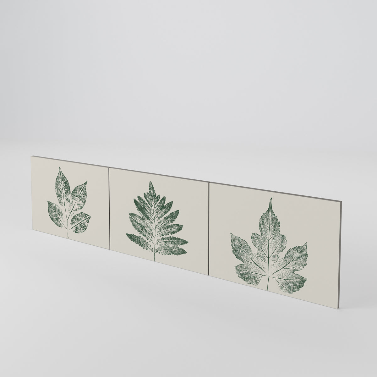 GREEN LEAFY STAMPS Luckset med 3 dörrar till TV-bänk