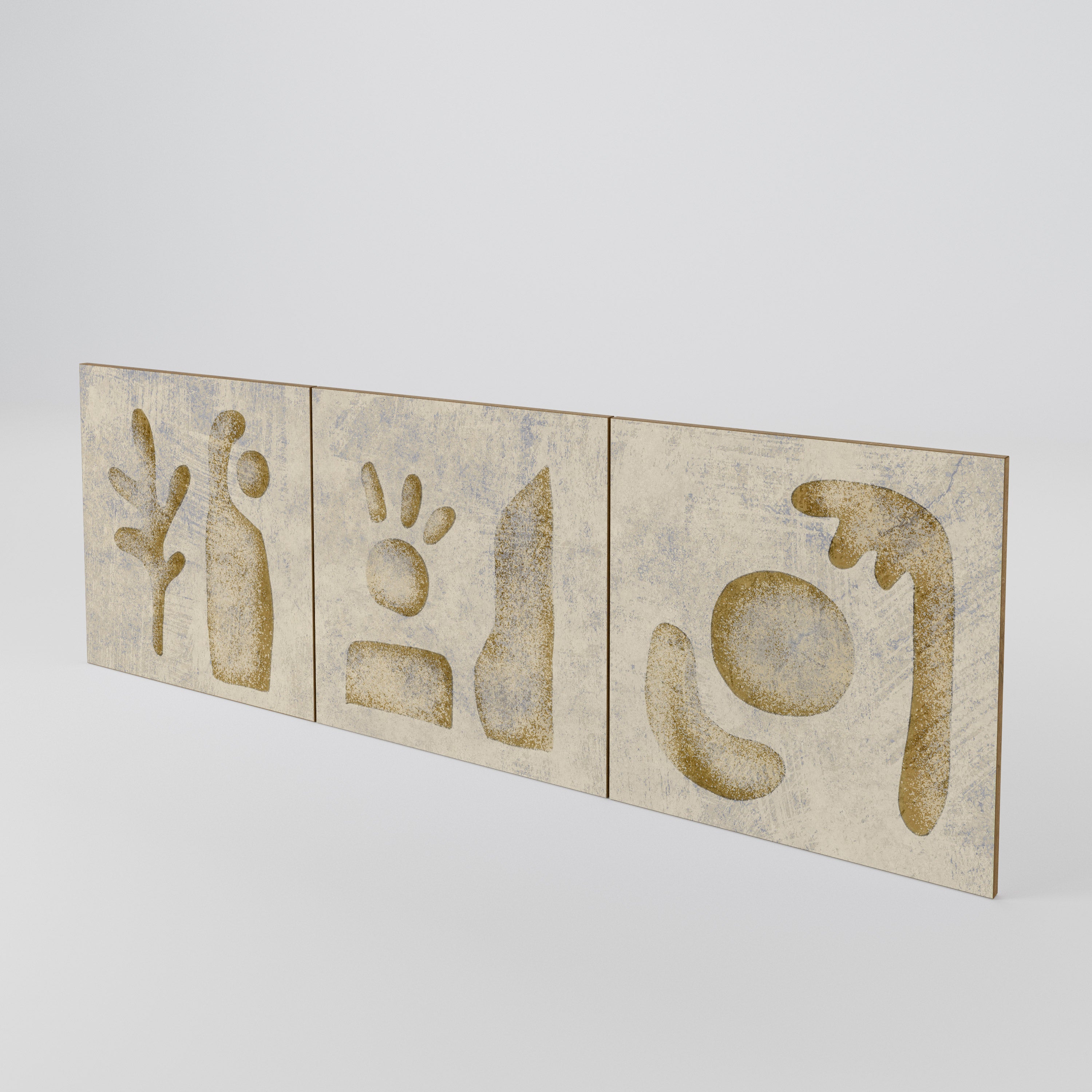 SAND SCULPTURES 3-Piece Sideboard Door Set