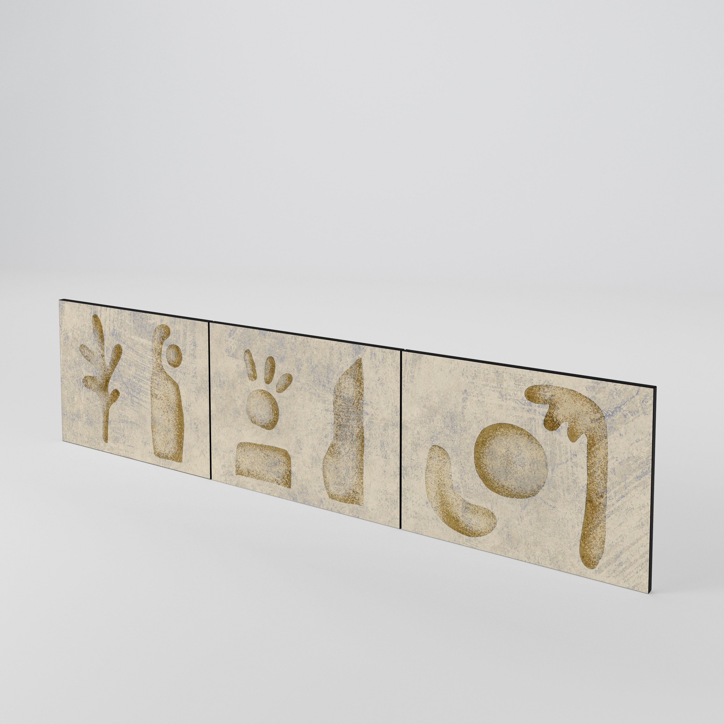 SAND SCULPTURES 3-Piece TV Cabinet Door Set