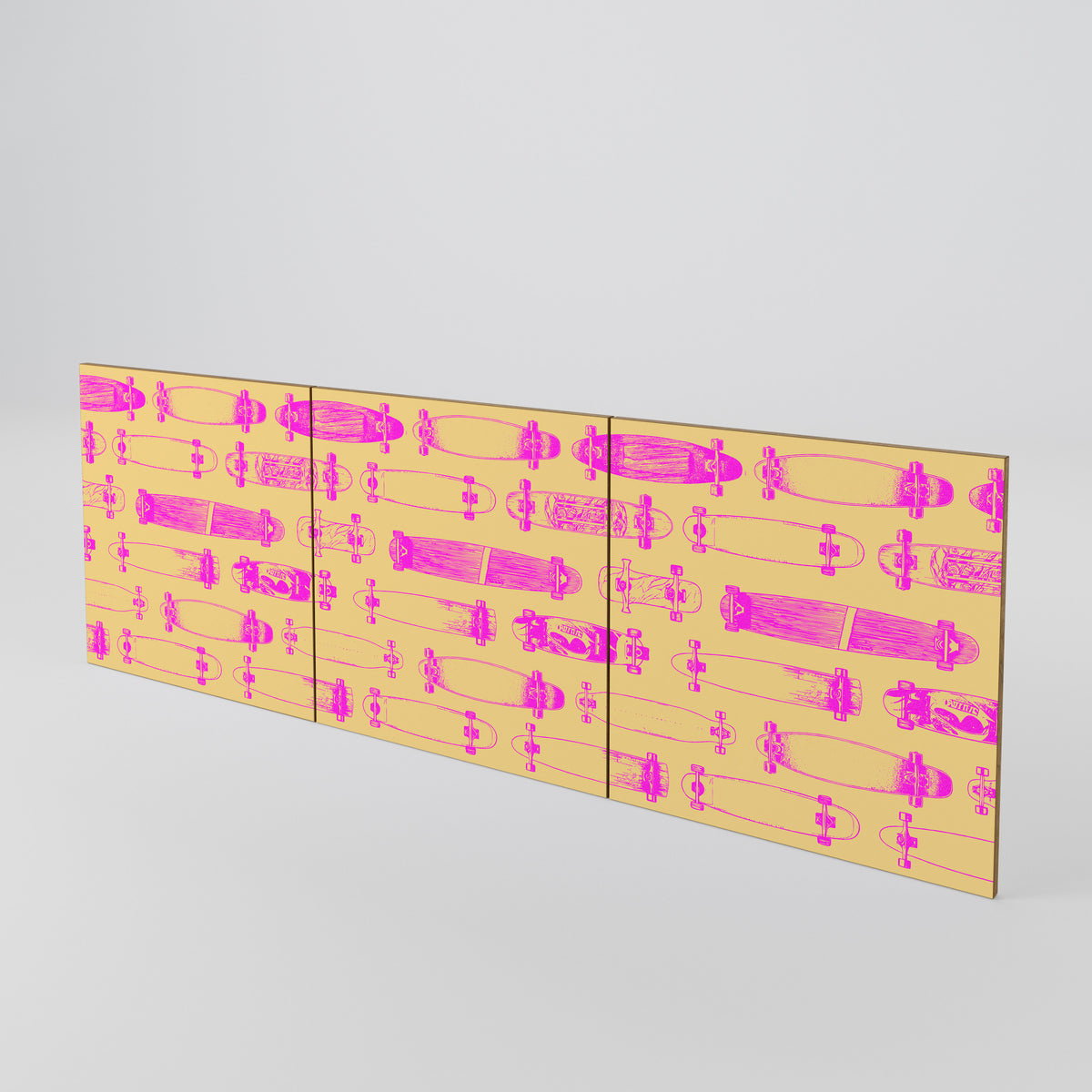 SKATEBOARD ARTISTRY Luckset med 3 dörrar till sideboard