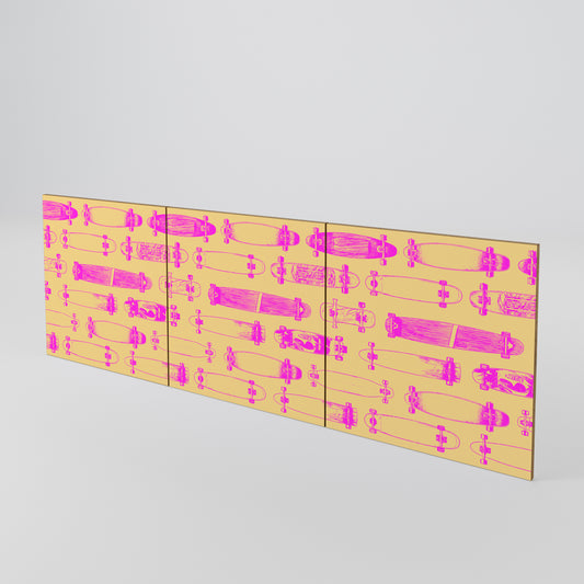 SKATEBOARD ARTISTRY Luckset med 3 dörrar till sideboard