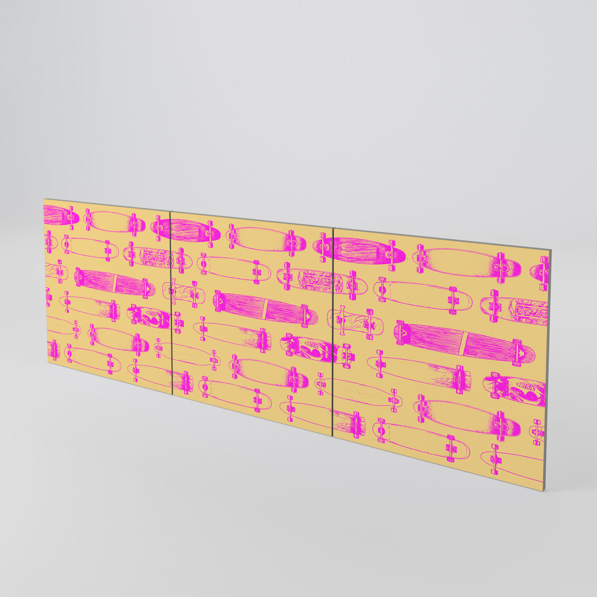 SKATEBOARD ARTISTRY Luckset med 3 dörrar till sideboard