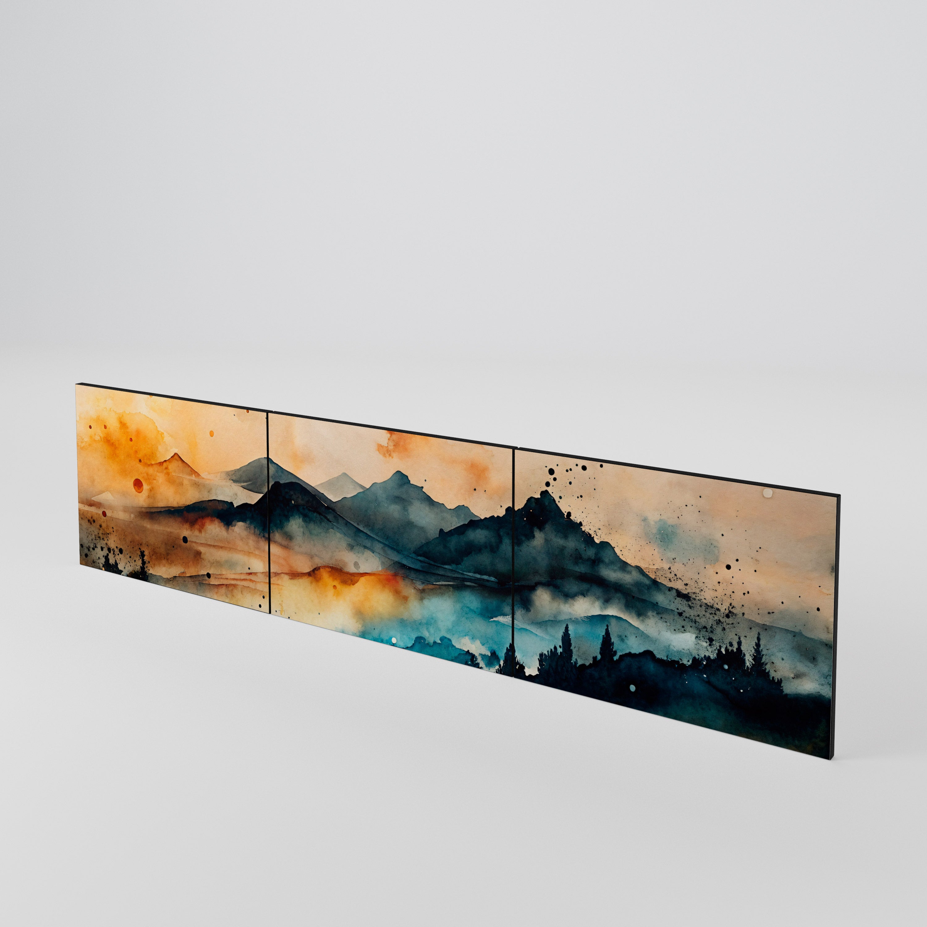 OMINOUS MOUNTAINS 3-Piece TV Cabinet Door Set