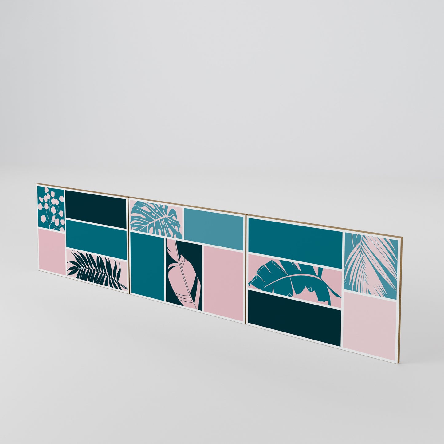 COMBINATION OF SHAPES 3-Piece TV Cabinet Door Set