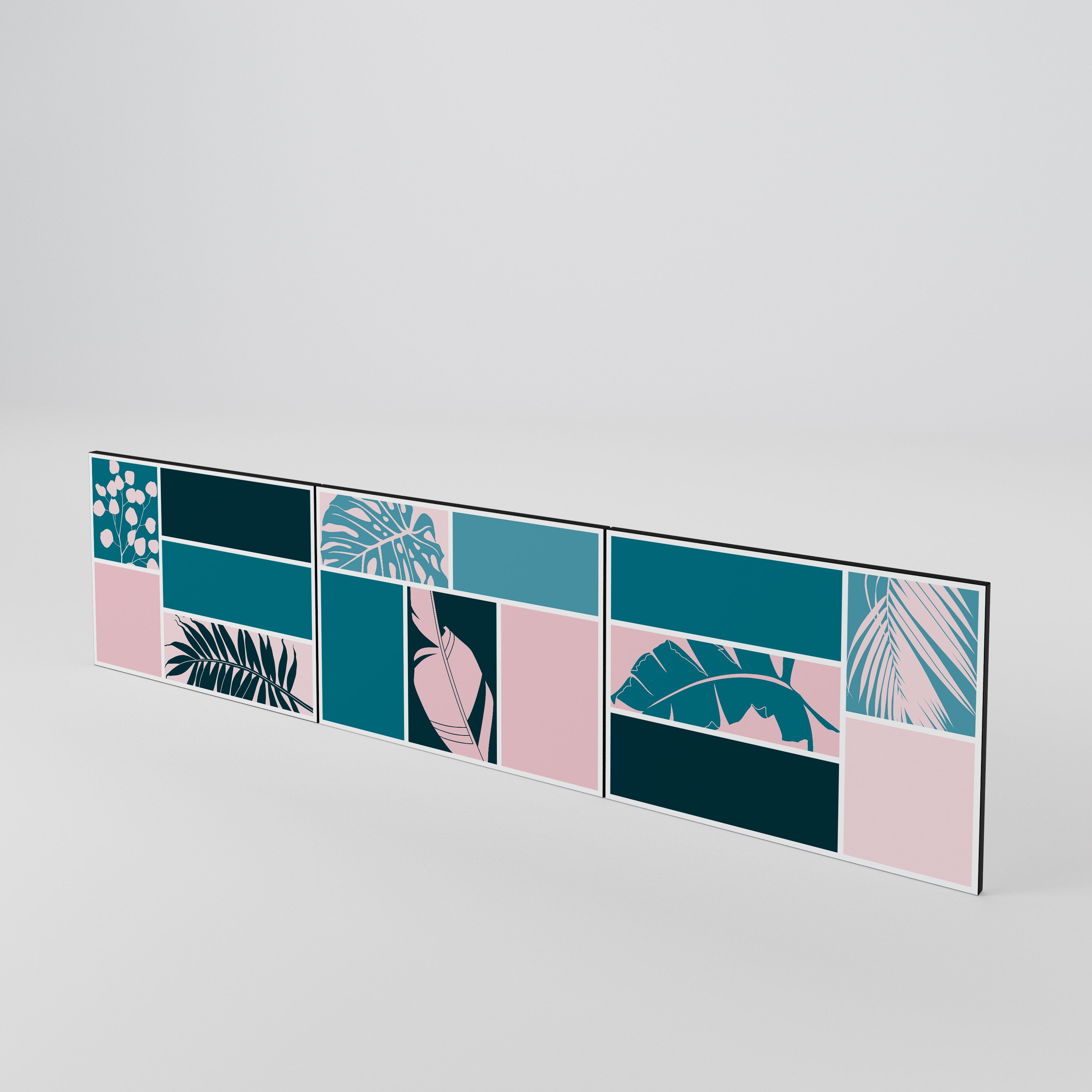 COMBINATION OF SHAPES 3-Piece TV Cabinet Door Set