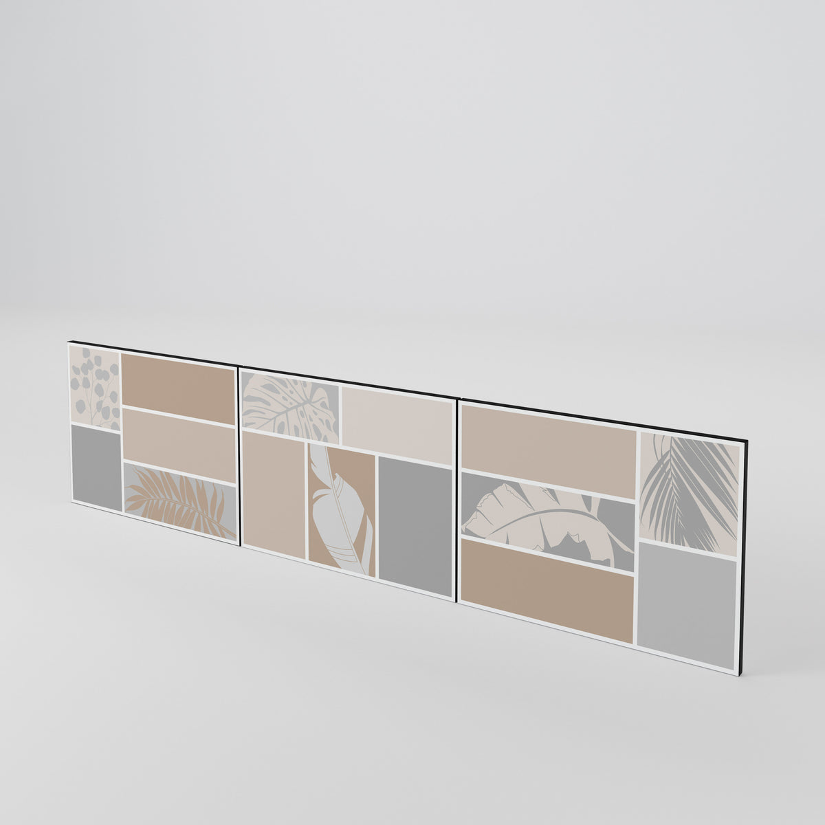 TROPICAL SHAPES 3-Piece TV Cabinet Door Set