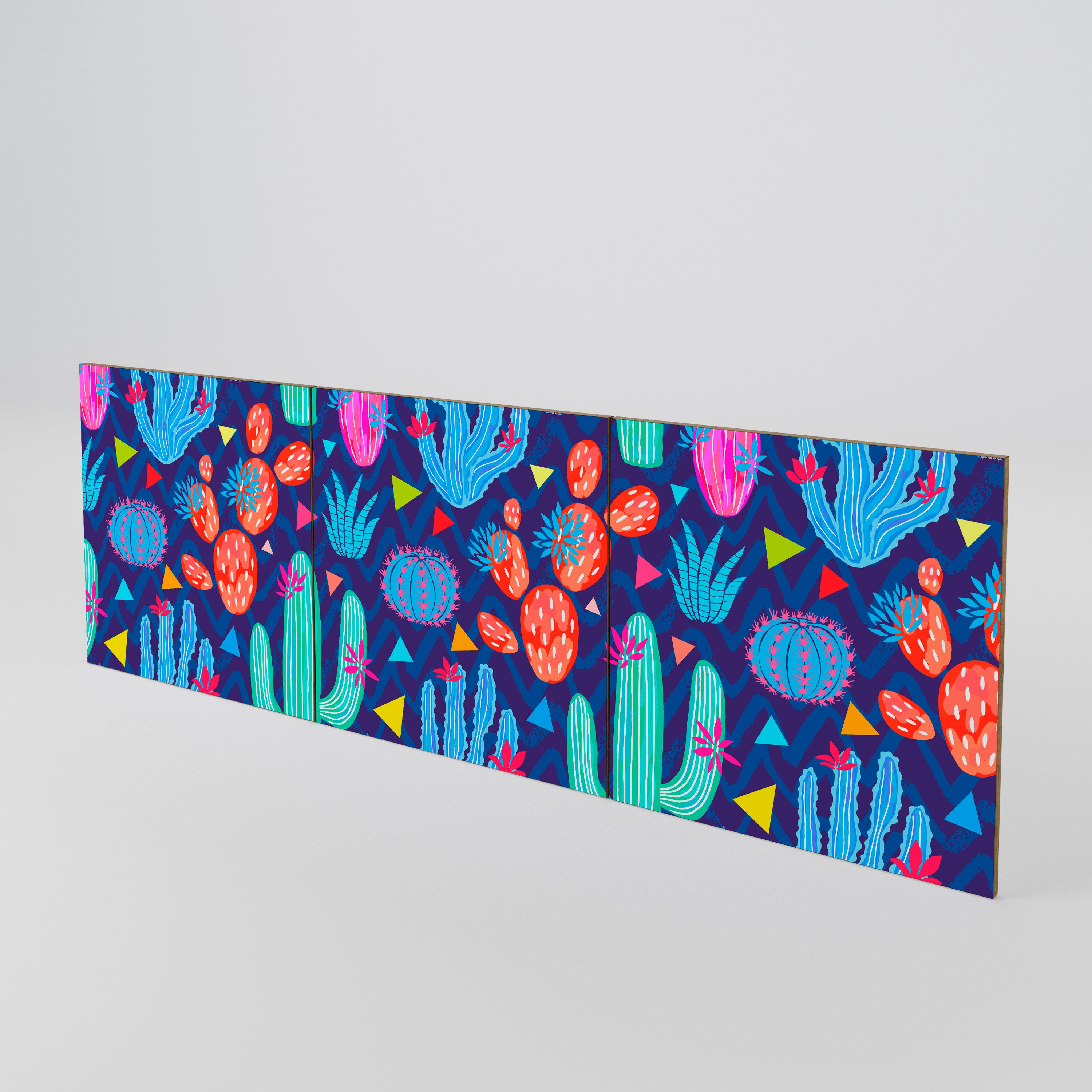 CACTUS VIBES 3-Piece Sideboard Door Set