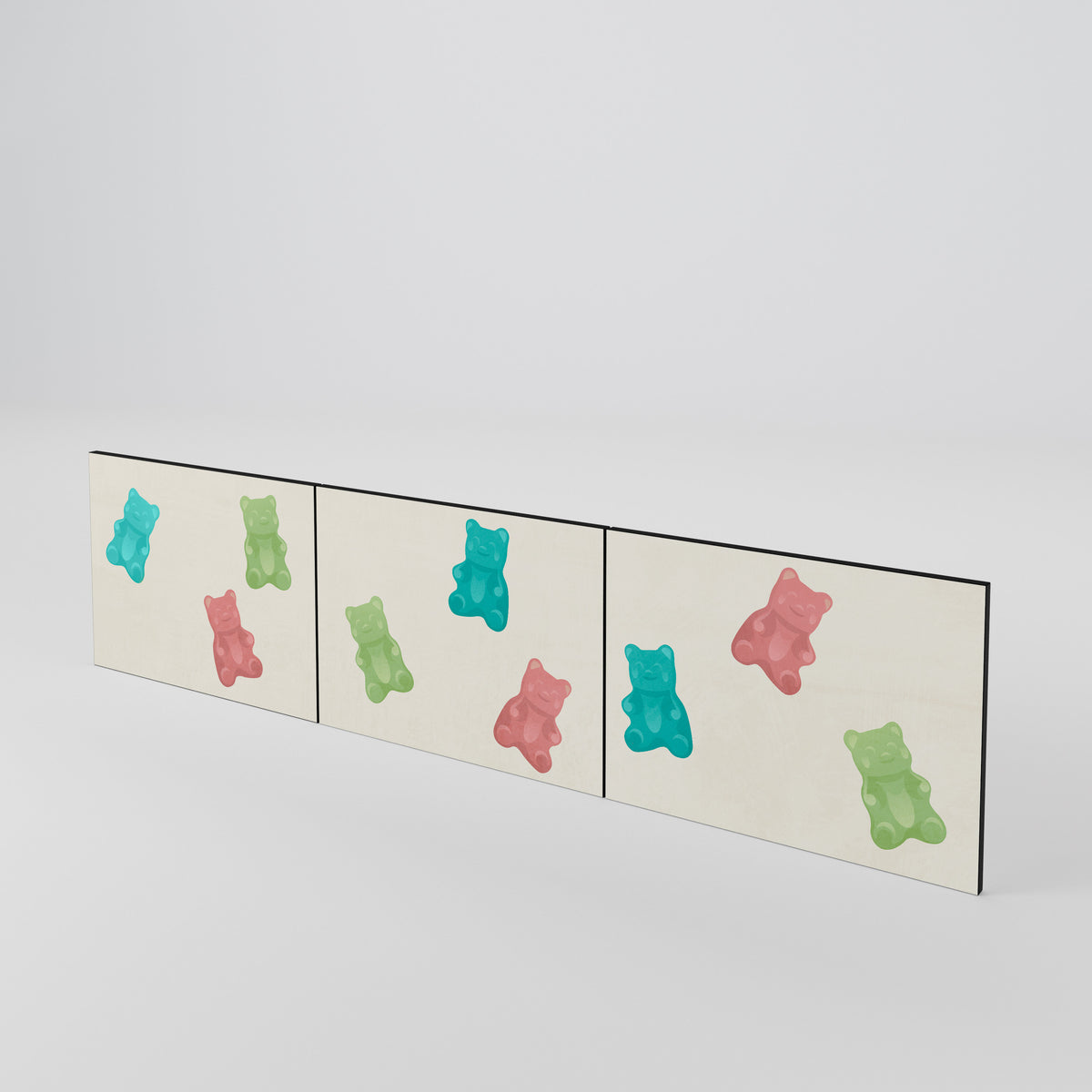 GUMMY BEARS Luckset med 3 dörrar till TV-bänk