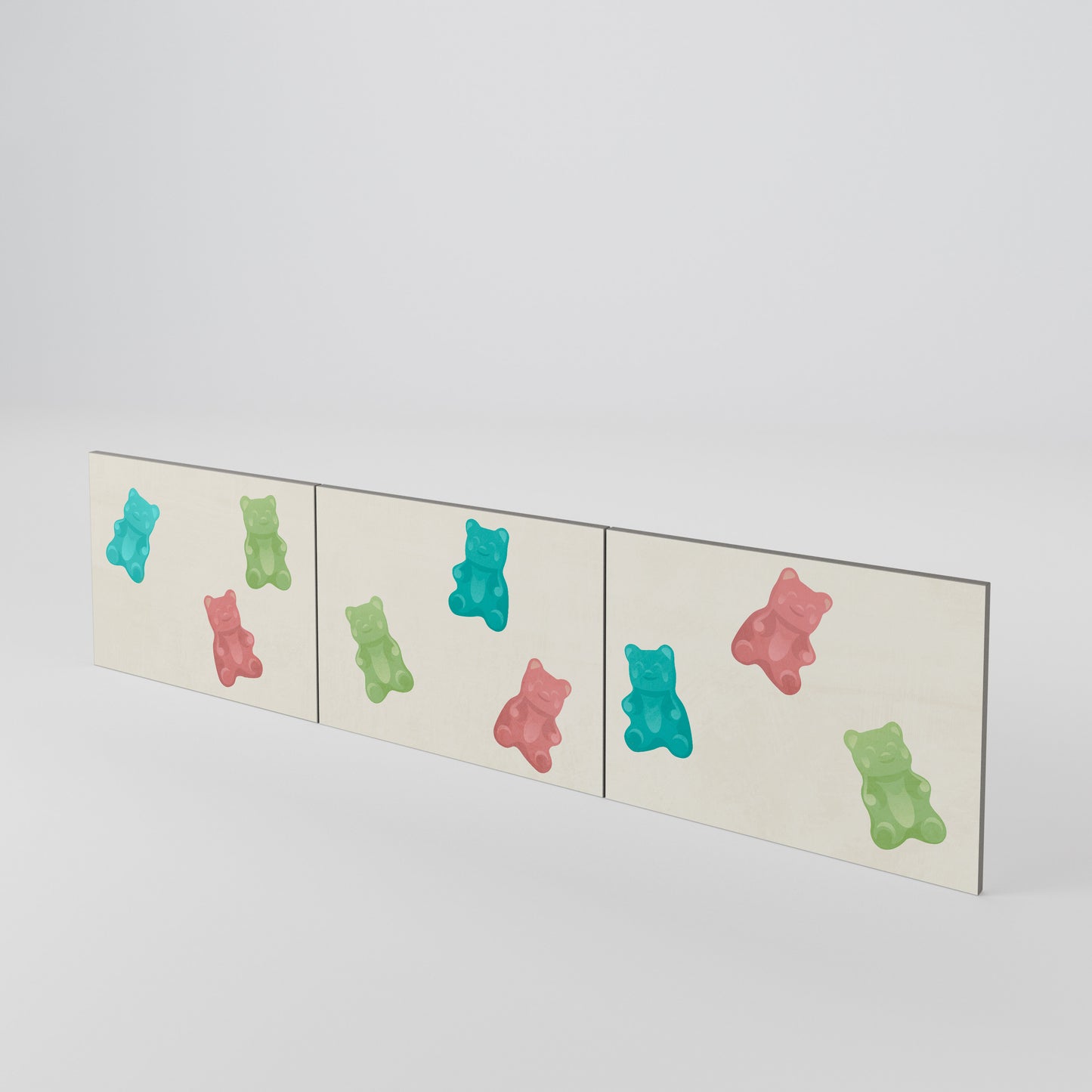 GUMMY BEARS Luckset med 3 dörrar till TV-bänk