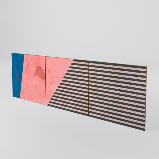 GLAMOROUS STRIPE Luckset med 3 dörrar till sideboard