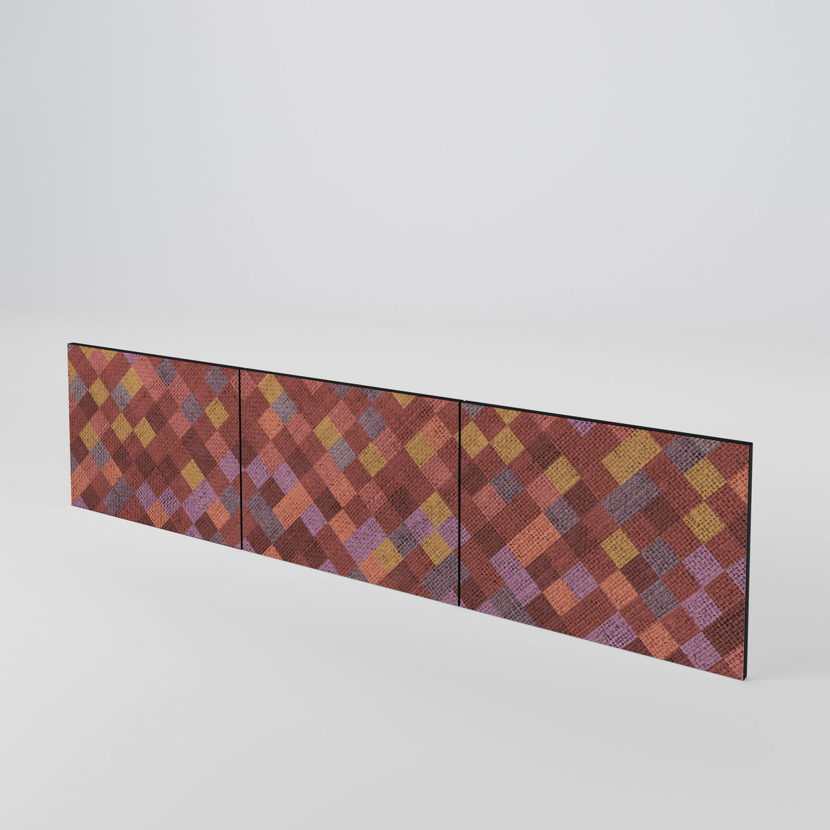 PAINTED SQUARES Luckset med 3 dörrar till TV-bänk
