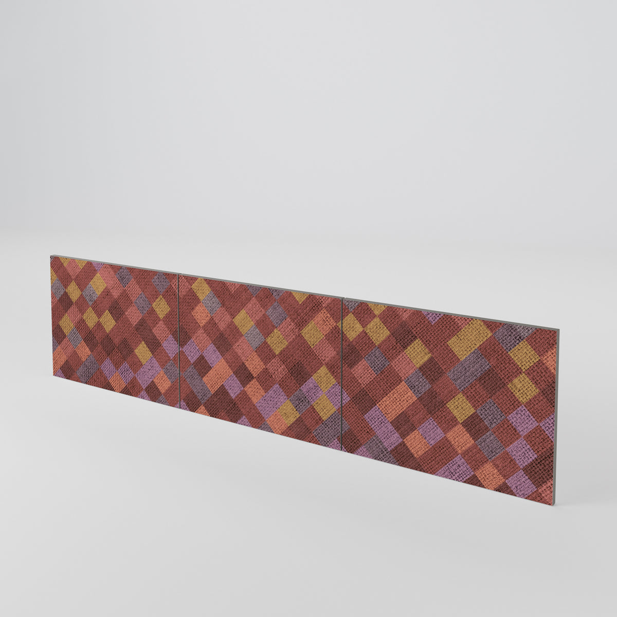 PAINTED SQUARES Luckset med 3 dörrar till TV-bänk