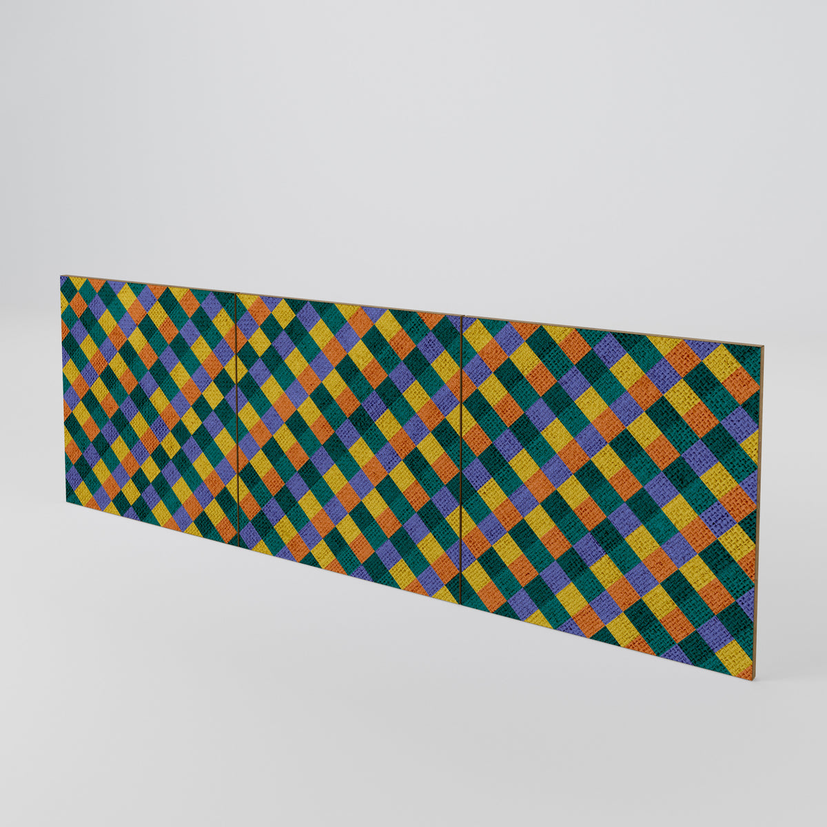 PAINTED SQUARES MIX Luckset med 3 dörrar till sideboard
