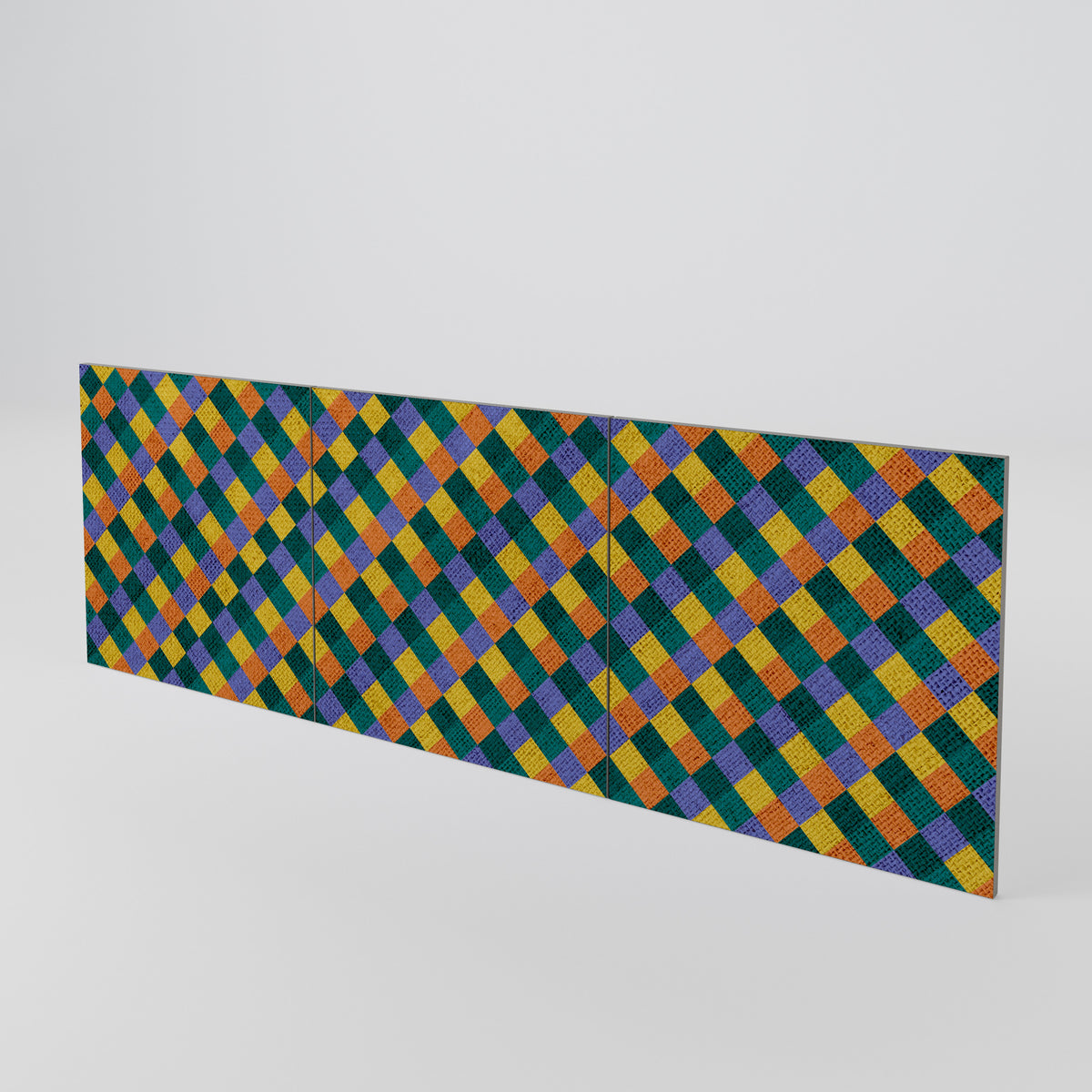 PAINTED SQUARES MIX Luckset med 3 dörrar till sideboard