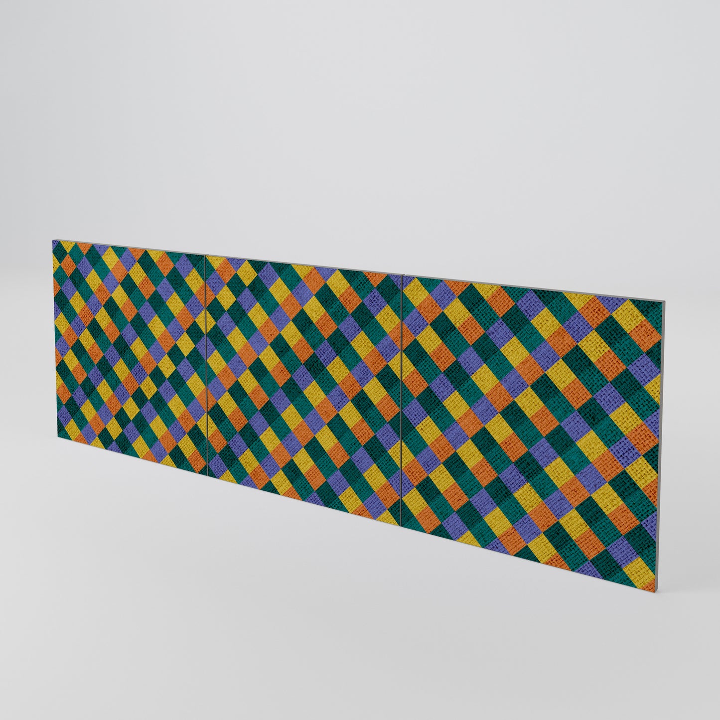 PAINTED SQUARES MIX Luckset med 3 dörrar till sideboard