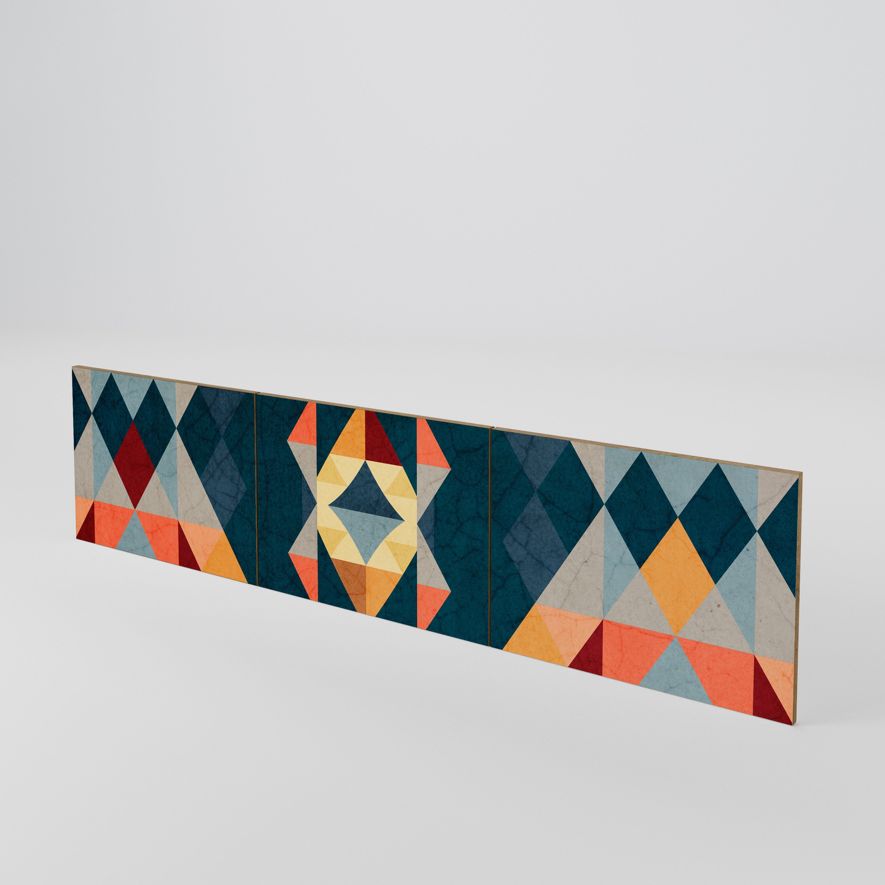 CRACKED ILLUSION Luckset med 3 dörrar till TV-bänk