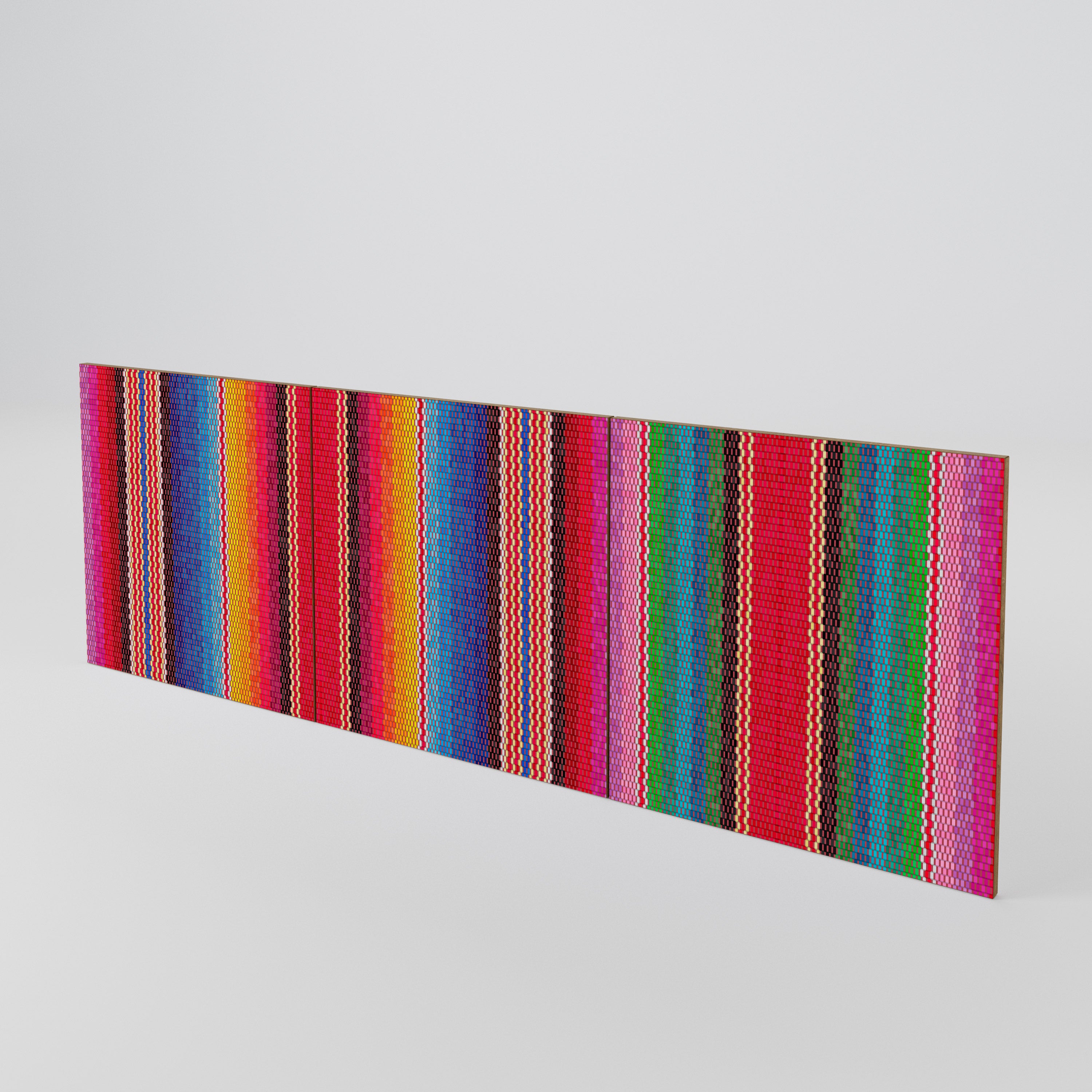 ETHNIC MEXICAN 3-Piece Sideboard Door Set