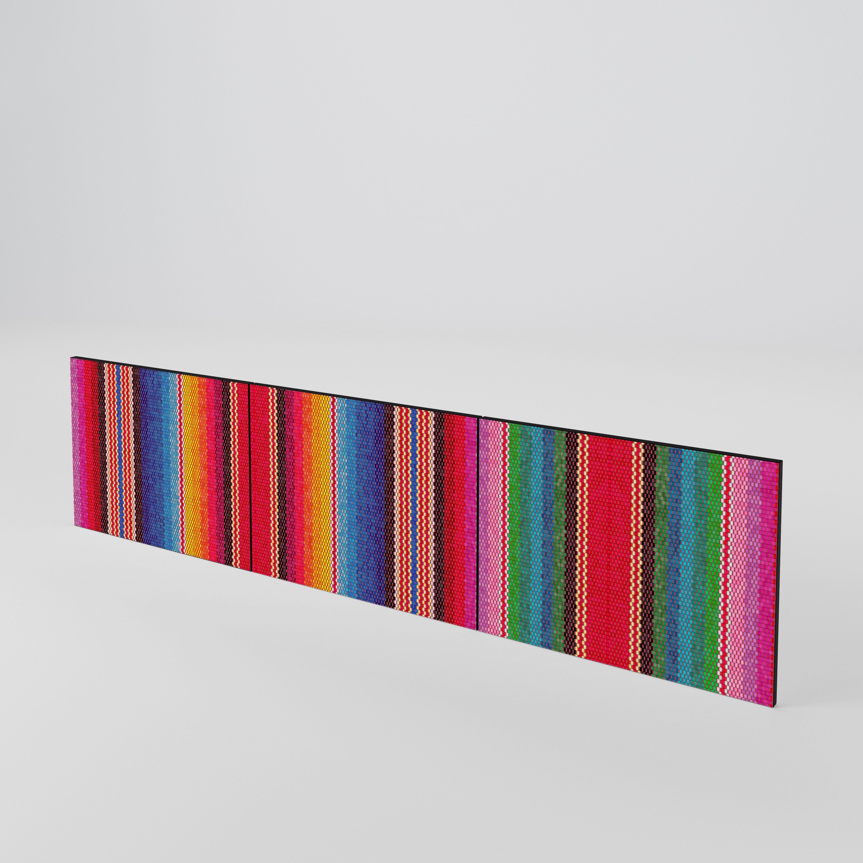 ETHNIC MEXICAN Luckset med 3 dörrar till TV-bänk