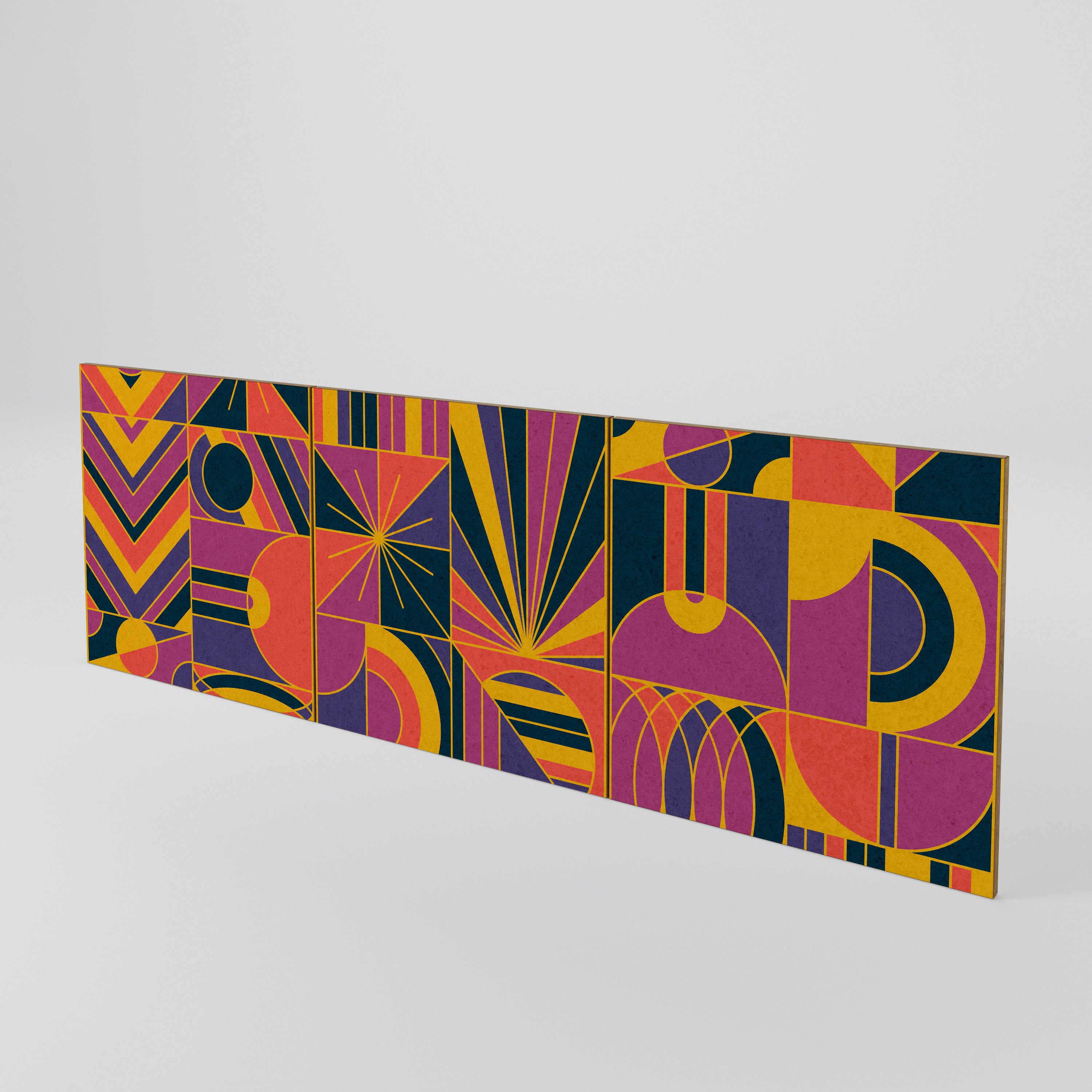 ELECTRIC PATTERNS Luckset med 3 dörrar till sideboard