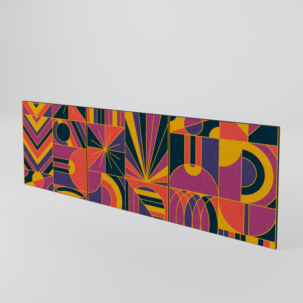 ELECTRIC PATTERNS Luckset med 3 dörrar till sideboard