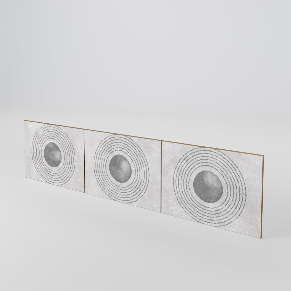 SOLID CIRCLES Luckset med 3 dörrar till TV-bänk