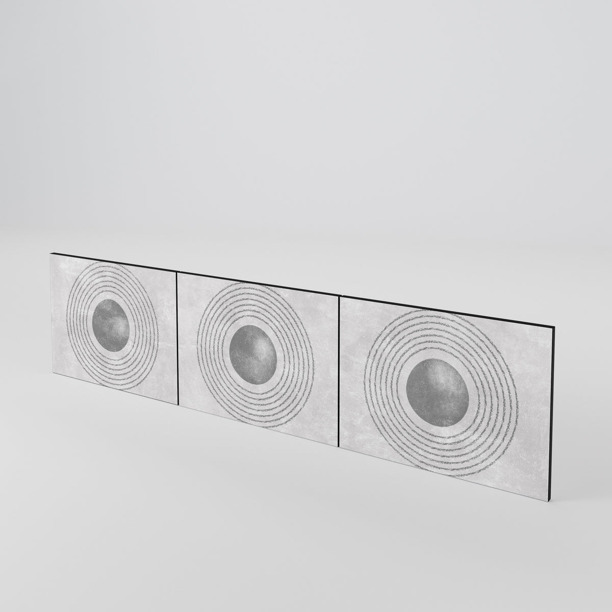 SOLID CIRCLES Luckset med 3 dörrar till TV-bänk