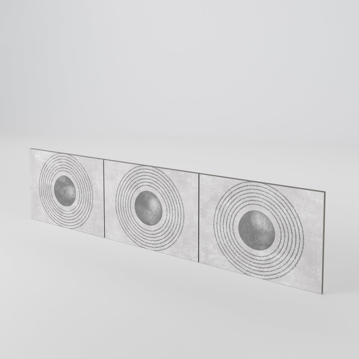 SOLID CIRCLES Luckset med 3 dörrar till TV-bänk