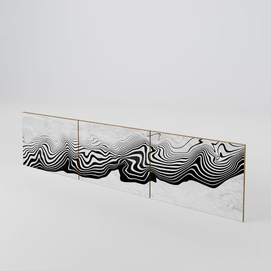 MONOCHROME MIRAGE 3-Piece TV Cabinet Door Set