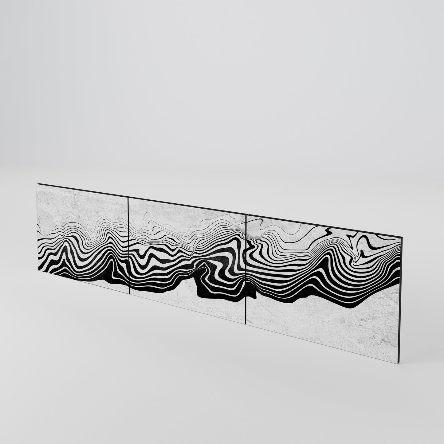 MONOCHROME MIRAGE Luckset med 3 dörrar till TV-bänk