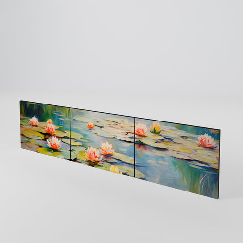 BLOOMING WATERS 3-Piece TV Cabinet Door Set