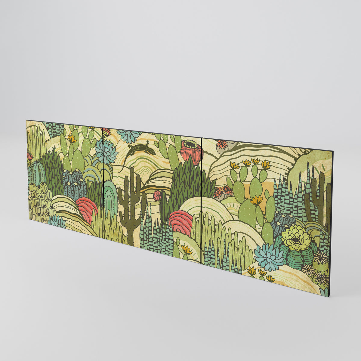 SUCCULENTS KALEIDOSCOPE Luckset med 3 dörrar till sideboard