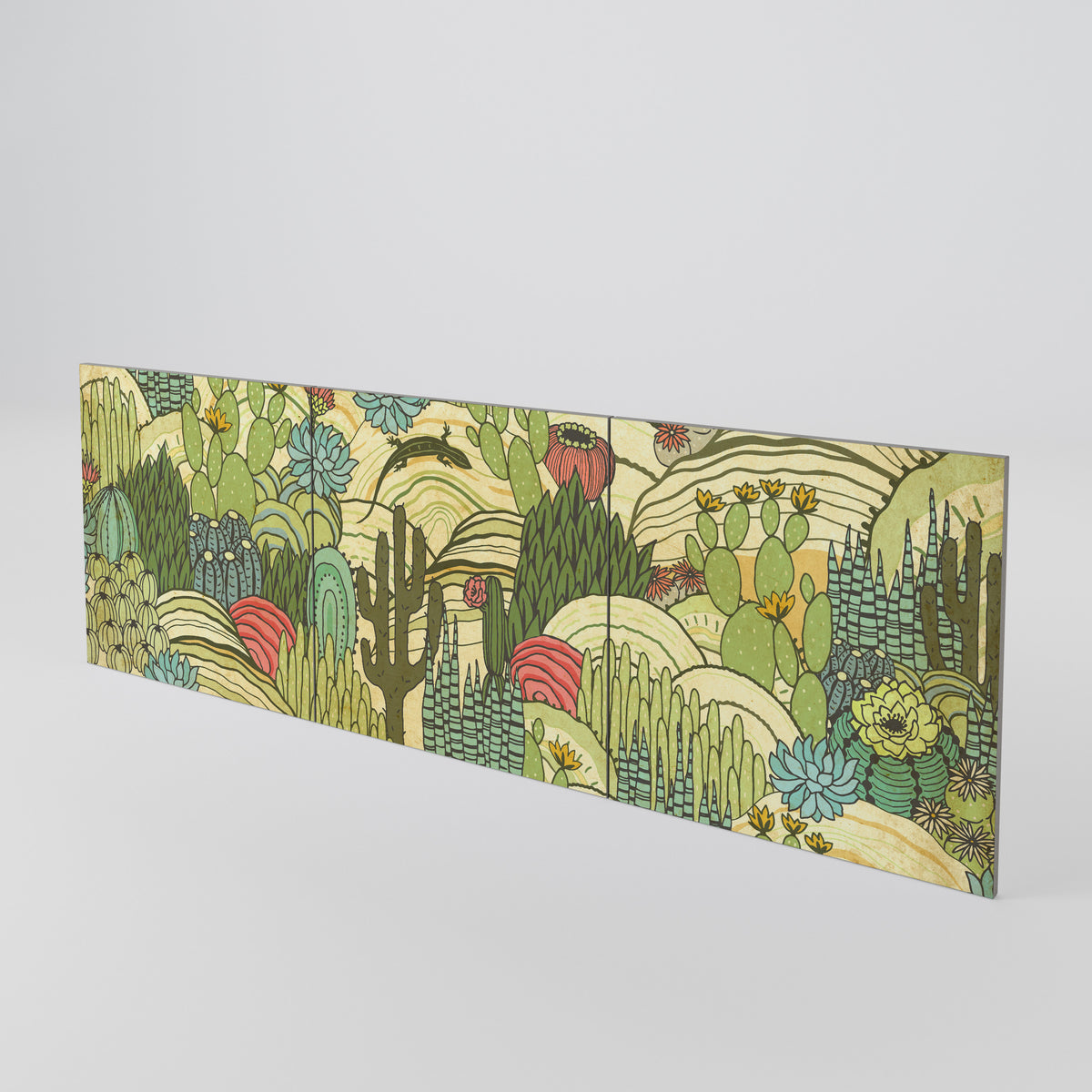 SUCCULENTS KALEIDOSCOPE Luckset med 3 dörrar till sideboard
