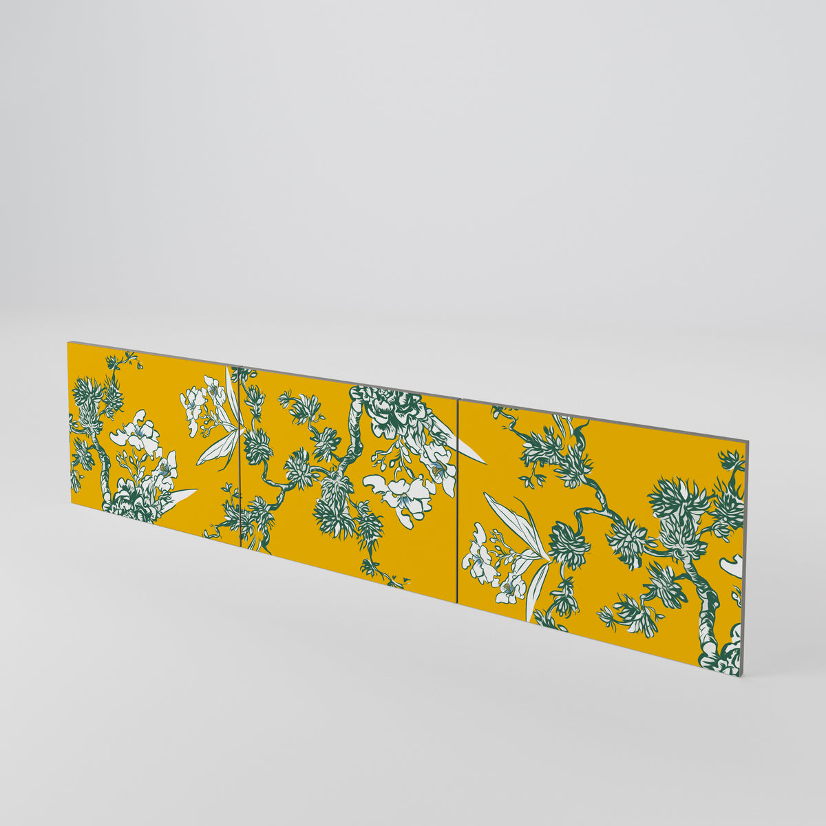 YELLOW CHINOISERIE Luckset med 3 dörrar till TV-bänk