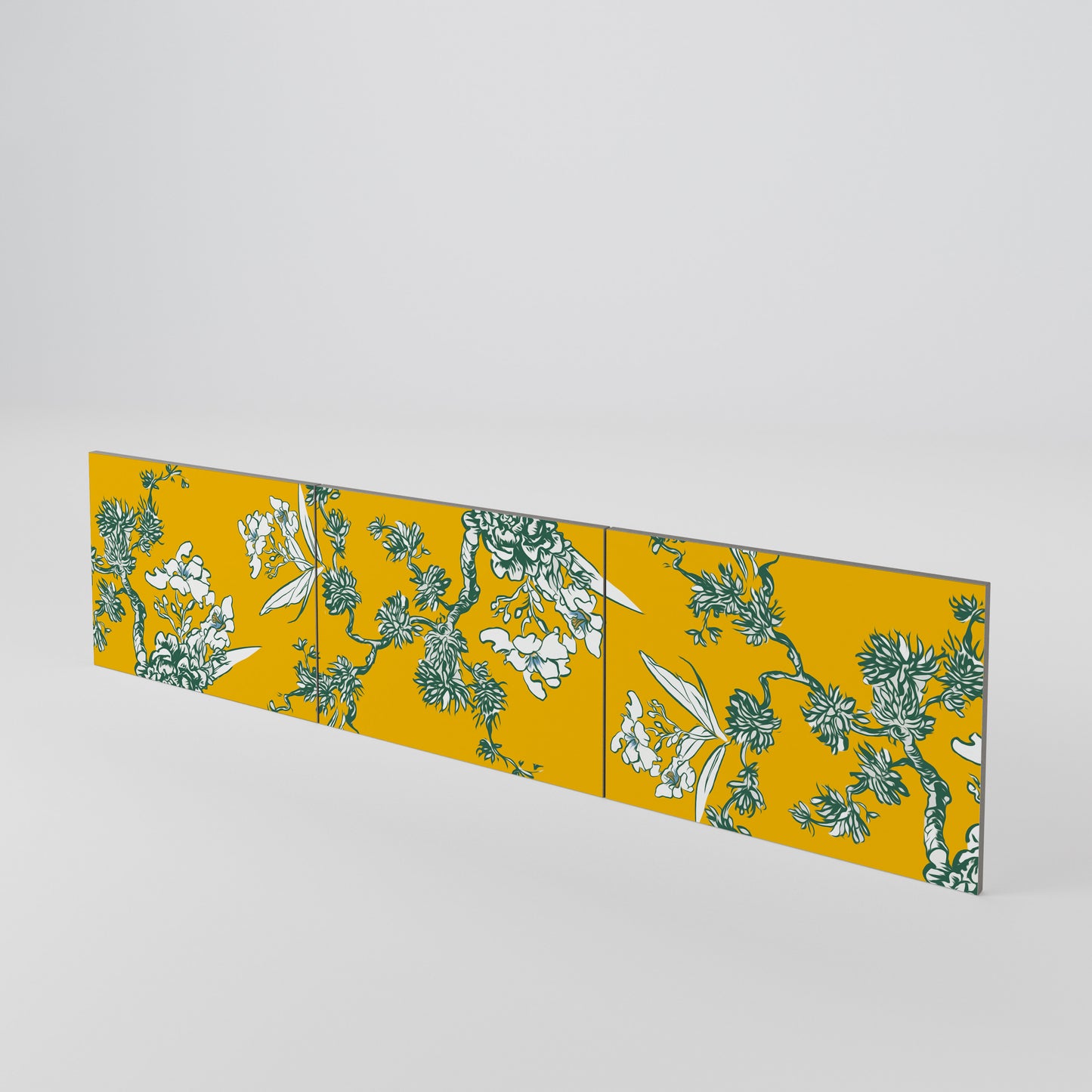 YELLOW CHINOISERIE Luckset med 3 dörrar till TV-bänk
