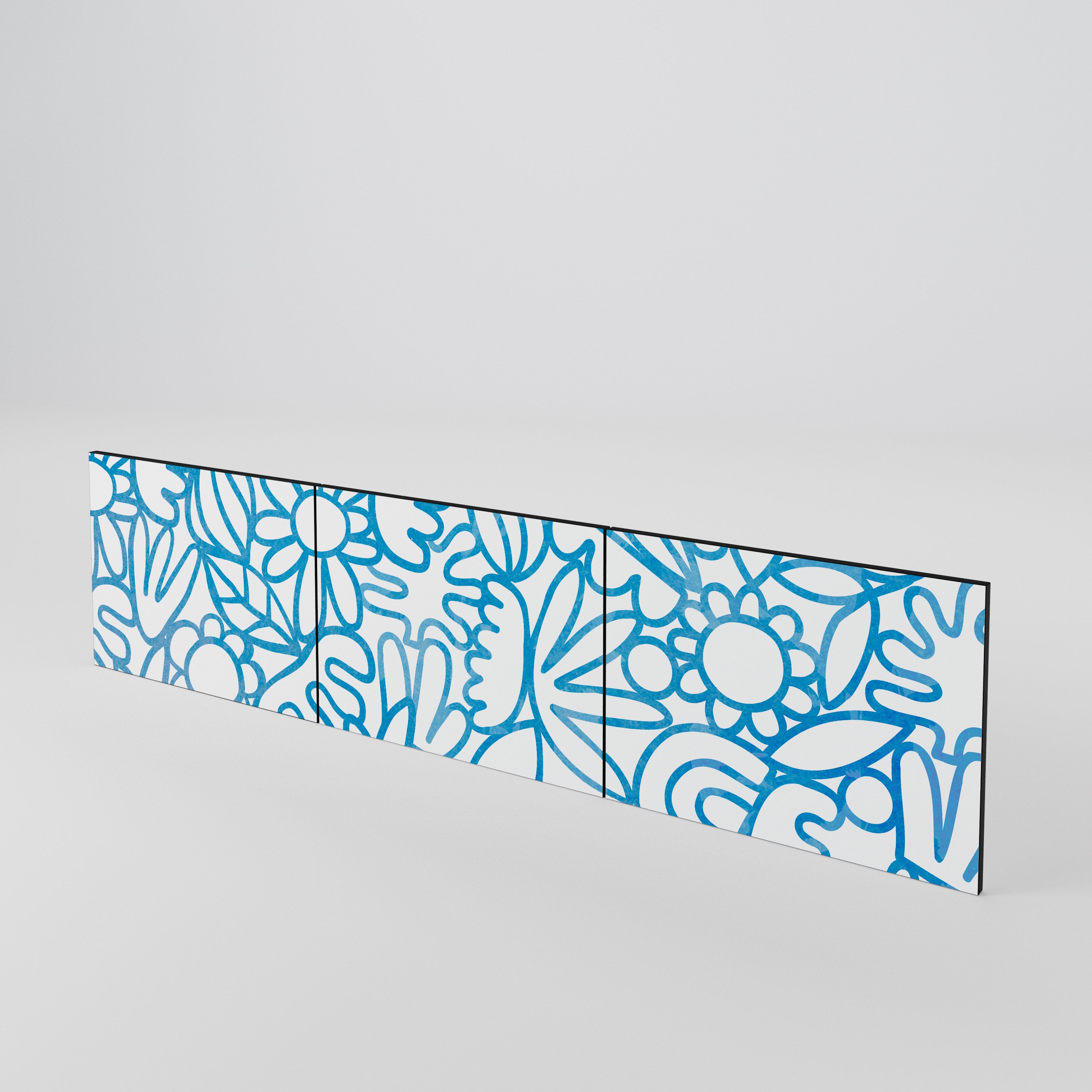 BLOOMY MORNING Luckset med 3 dörrar till TV-bänk