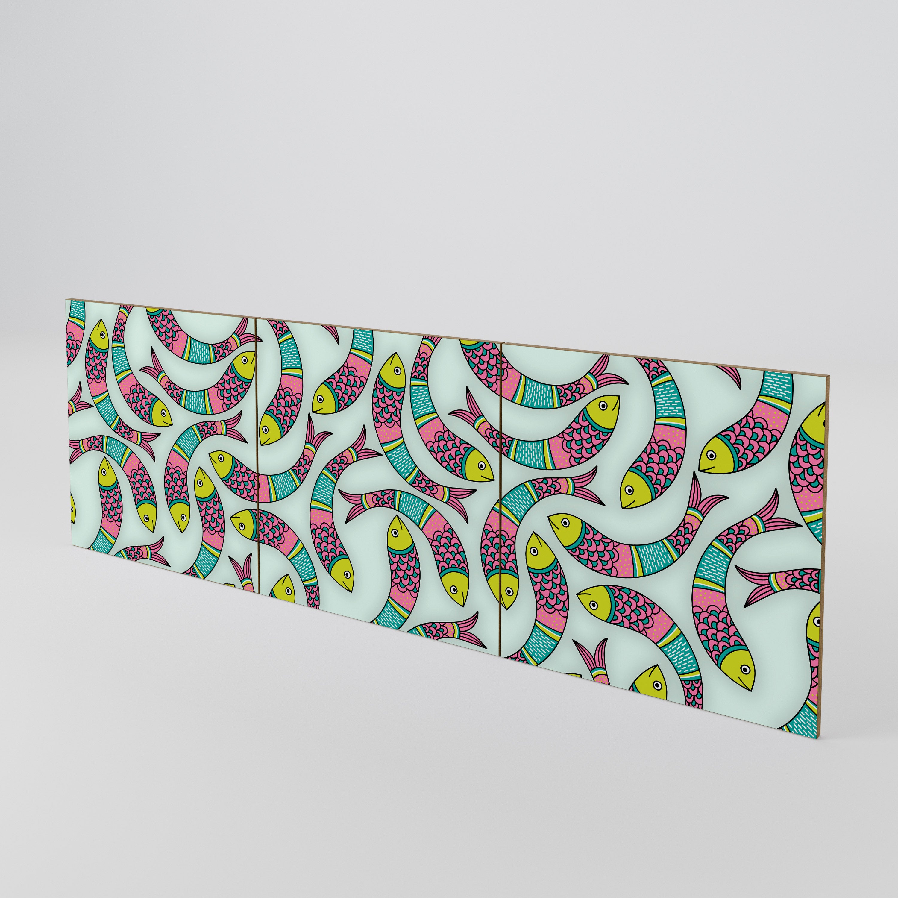 INDIAN FISH Luckset med 3 dörrar till sideboard