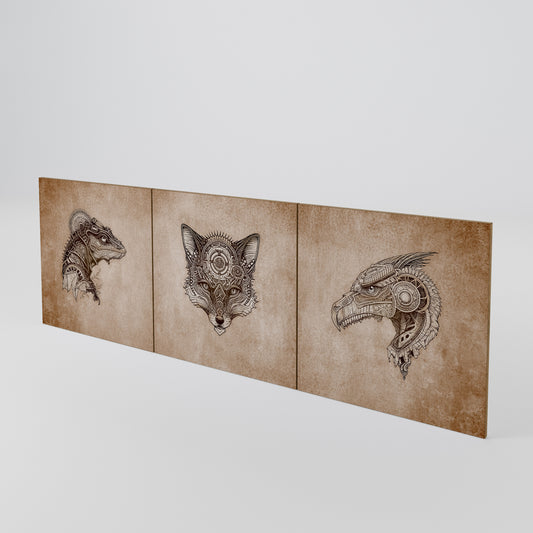 STEAMPUNK CLAN Luckset med 3 dörrar till sideboard