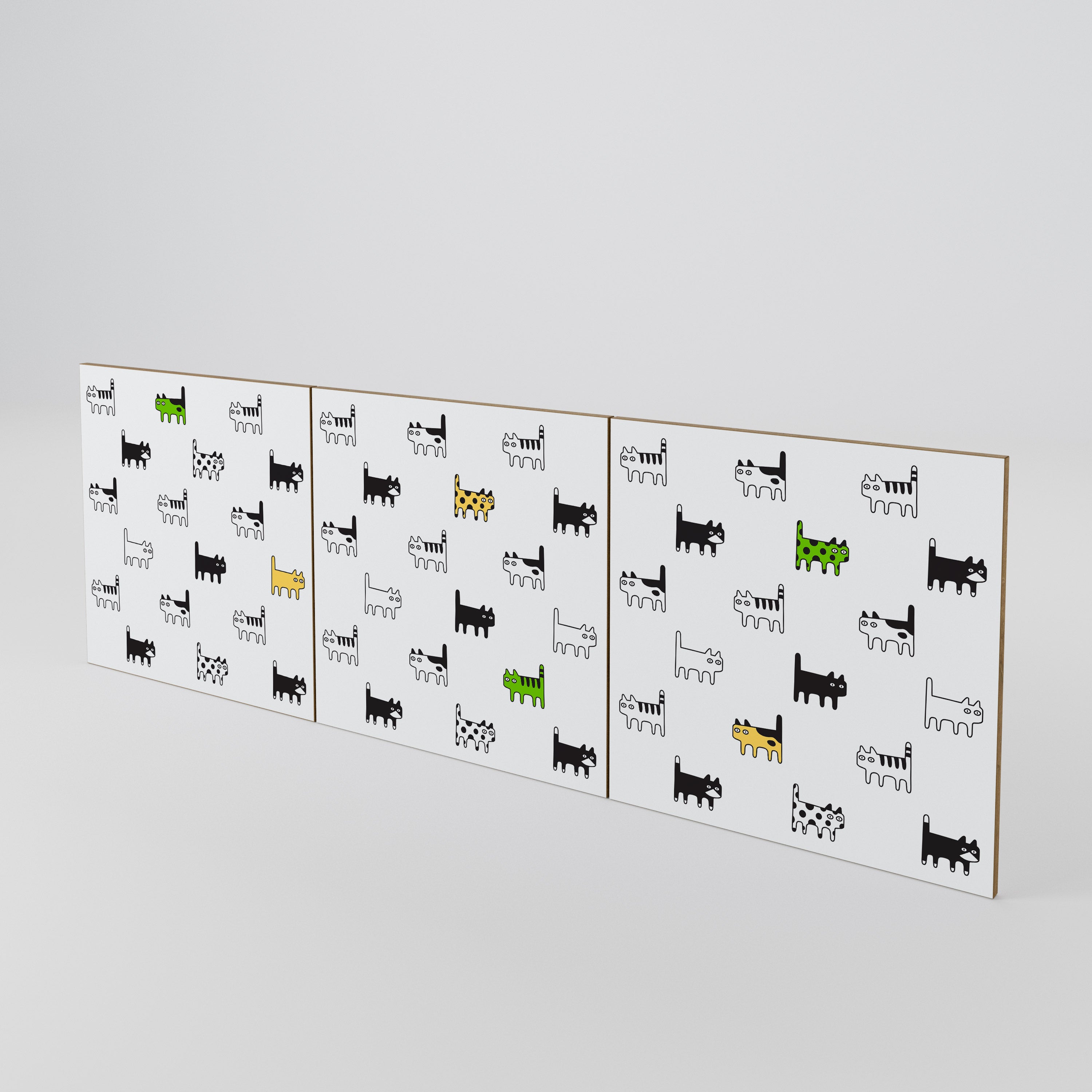 CATS COMPILATION Luckset med 3 dörrar till sideboard