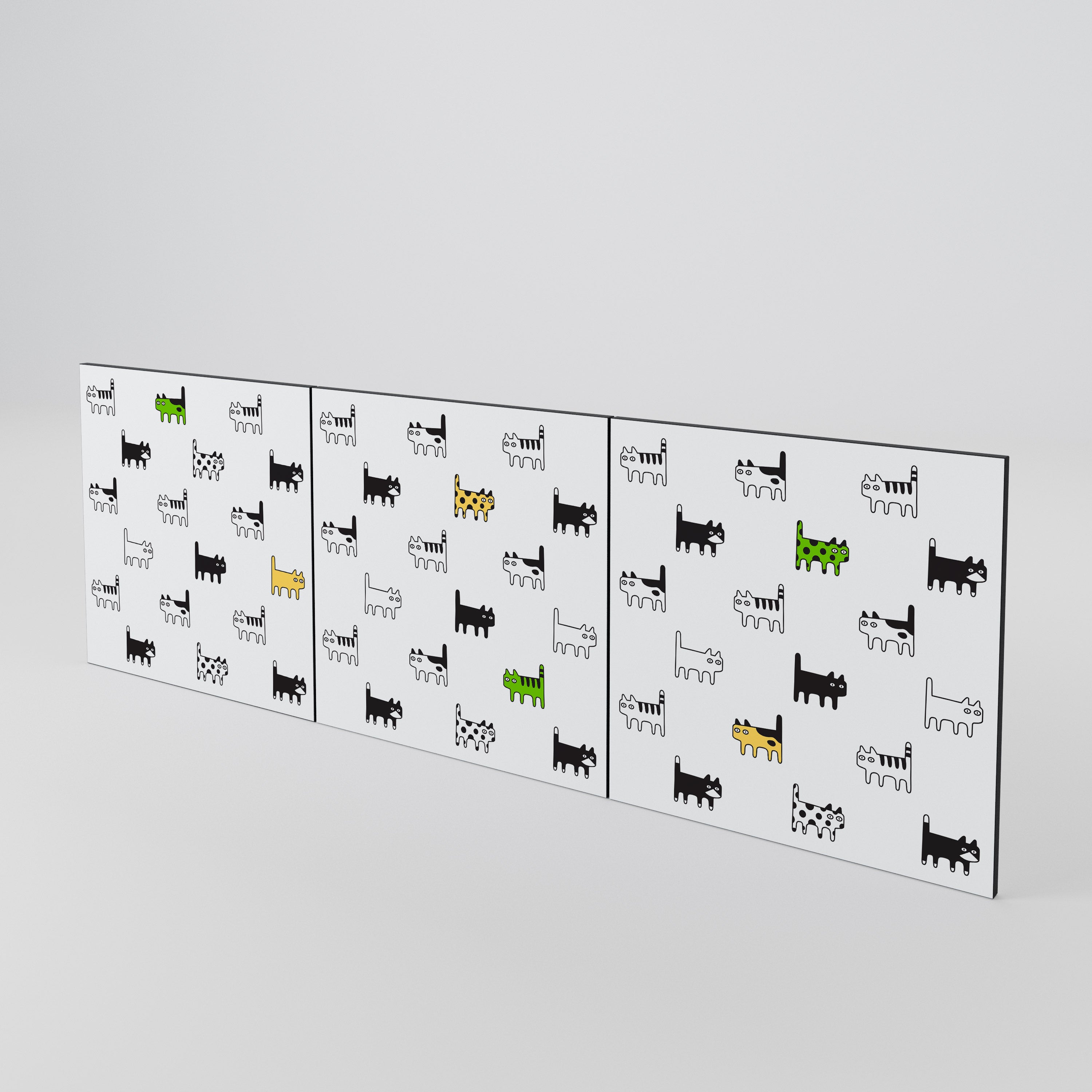 CATS COMPILATION Luckset med 3 dörrar till sideboard