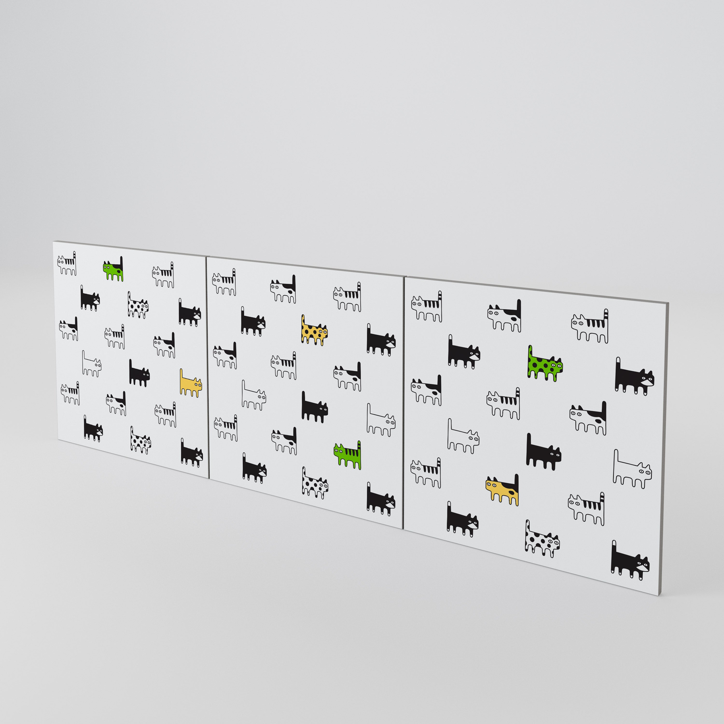 CATS COMPILATION Luckset med 3 dörrar till sideboard