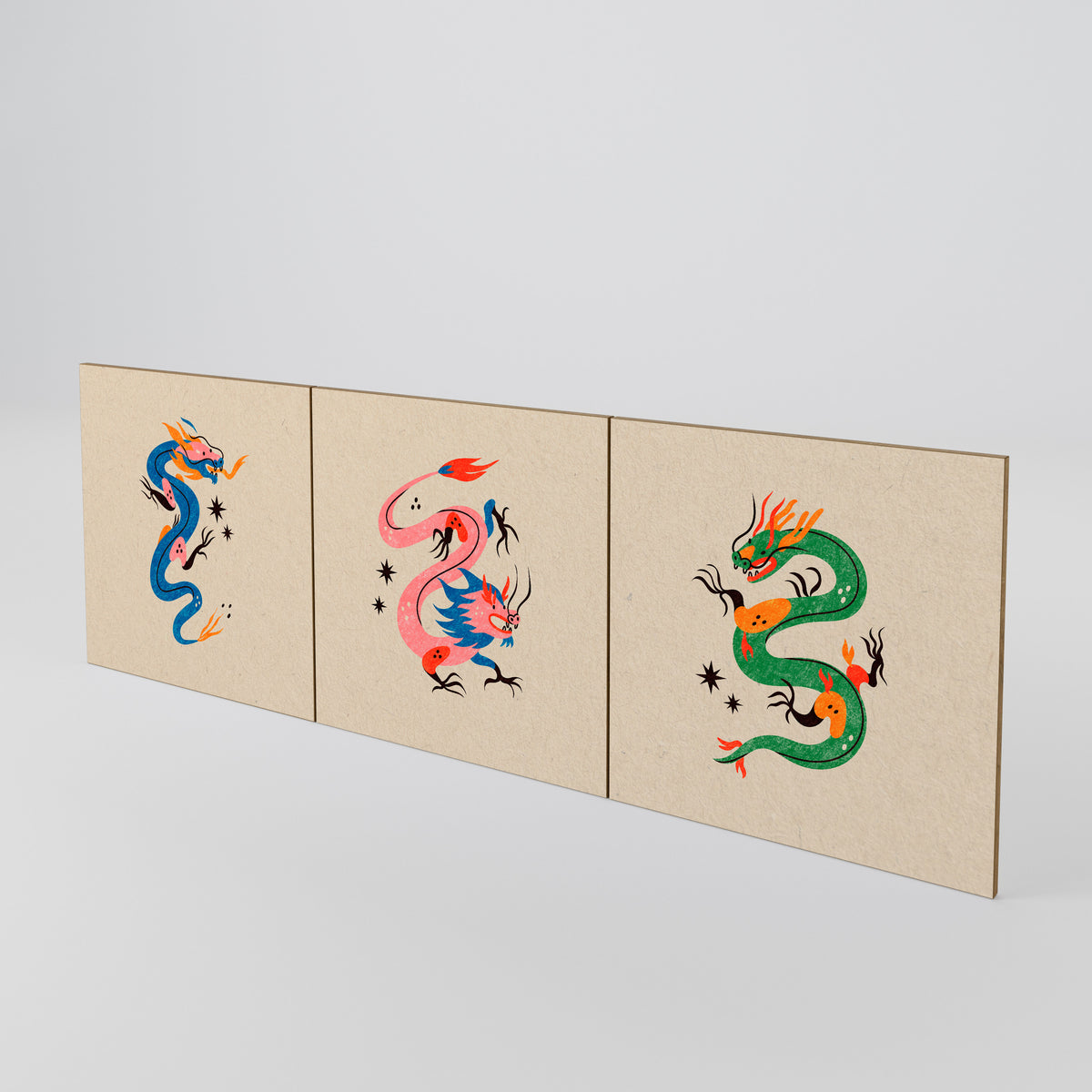 MYTHOLOGICAL CREATURES Luckset med 3 dörrar till sideboard