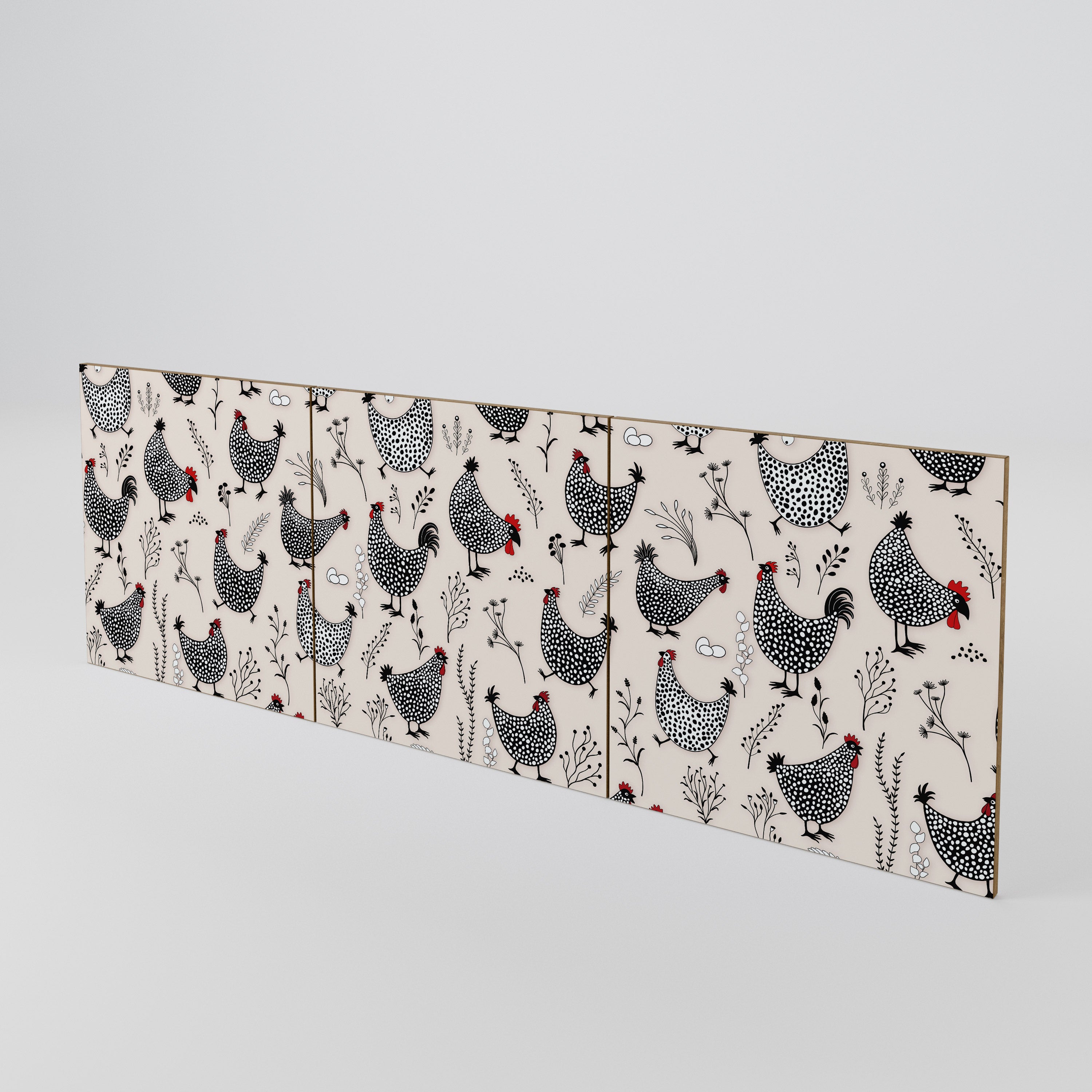 HAPPY HENS Luckset med 3 dörrar till sideboard