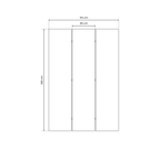 ABSTRACT LANDSCAPE Decorative 3-Panel Room Divider