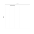 ABSTRACT SYMPHONY FLARE Decorative 5-Panel Room Divider