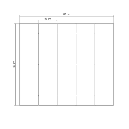 GALAXY OUTLINE Decorative 5-Panel Room Divider