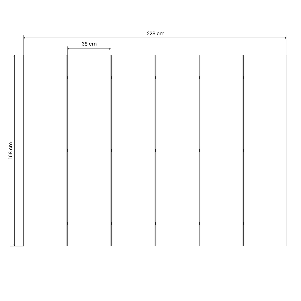 HARMONIC GRID Dekorativ rumsavdelare med 6 paneler